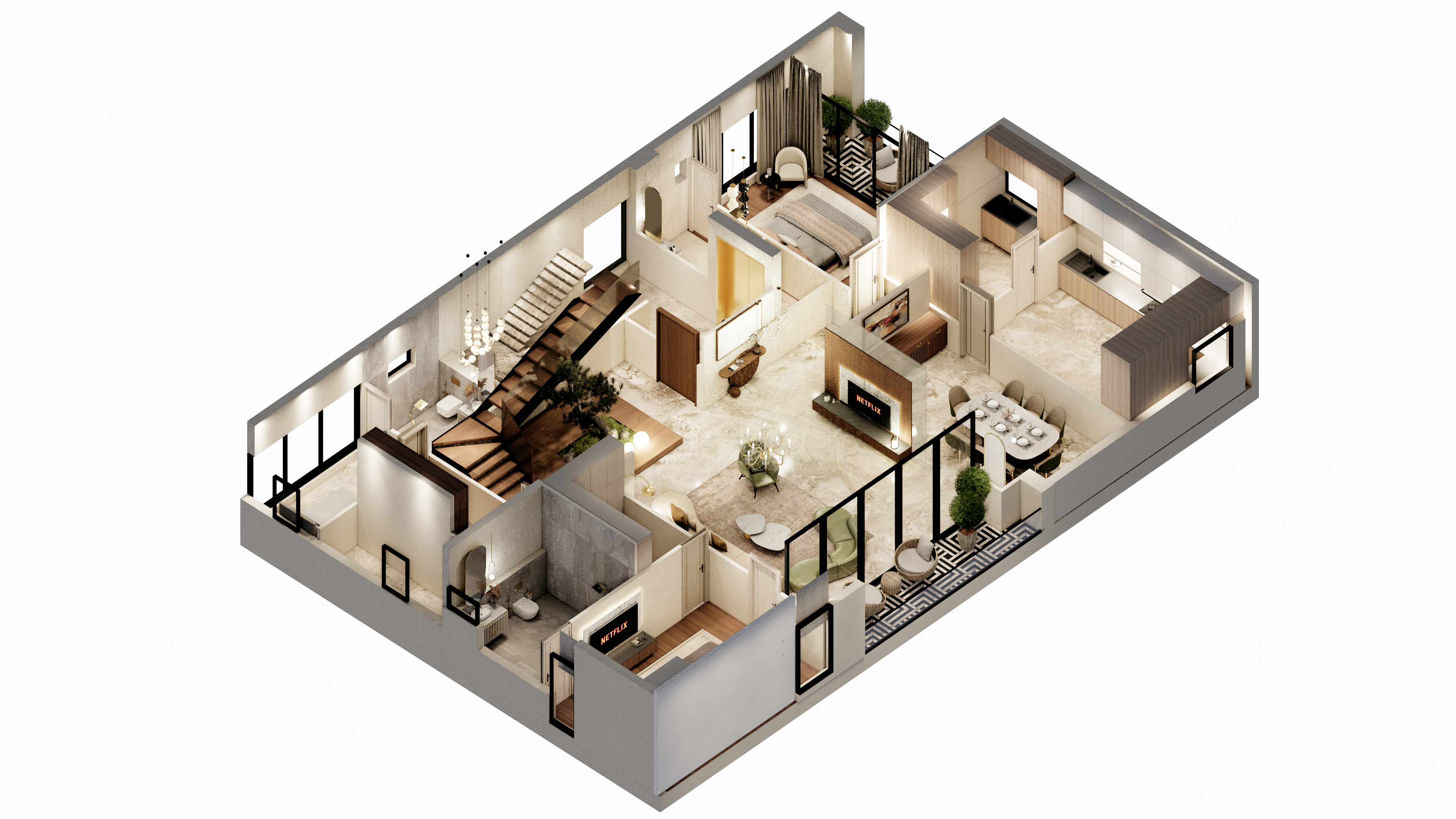 Highgate Penthouse 6105 Sq.ft Floor Plan